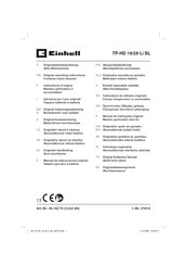 EINHELL TP-HD 18/28 Li BL Originele Handleiding