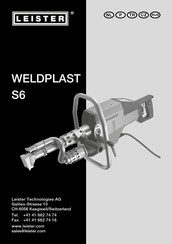 Leister WELDPLAST S6 Gebruiksaanwijzing