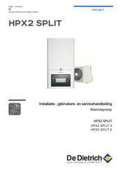 De Dietrich PROJECT HPX2 SPLIT Installatie-, Gebruikers En Servicehandleiding