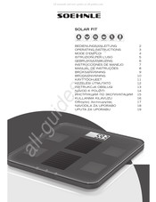 Soehnle SOLAR FIT Gebruiksaanwijzing