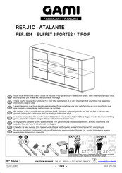 Gautier GAMI ATALANTE J1C-504 Montage-Instructies
