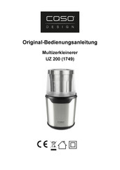 CASO DESIGN UZ 200 Originele Gebruiksaanwijzing