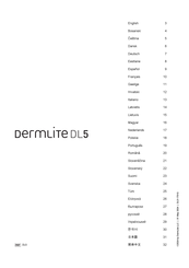 Dermlite DL5 Handleiding