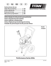 Titan Performance 850e Series Gebruiksaanwijzing