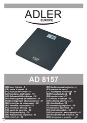 Adler europe AD 8157 Handleiding
