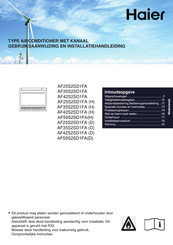 Haier AF42S2SD1FA Gebruiksaanwijzing En Installatiehandleiding