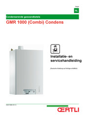OERTLI GMR 1000 Combi Condens Installatie- En Servicehandleiding