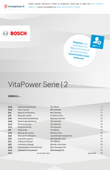 Bosch VitaPower 2 Series Gebruikershandleiding