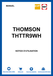 THOMSON THTTR9WH Handleiding