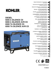Kohler 6500 TA SILENCE C5 Gebruiks- En Onderhoudshandleiding