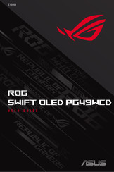 ASus ROG SWIFT OLED PG49WCD Gebruikershandleiding