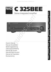 NAD C 325BEE Gebruikershandleiding