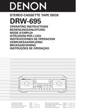 Denon DRW-695 Gebruiksaanwijzing