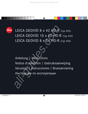 Leica Builder 500 Gebruiksaanwijzing