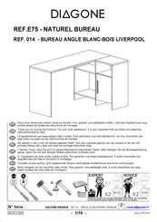 Diagone NATUREL BUREAU E75 Handleiding