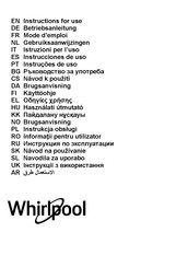 Whirlpool WHVF93FLTK Gebruiksaanwijzingen