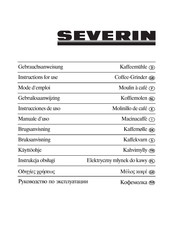 SEVERIN KM 3869 Gebruiksaanwijzing