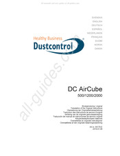 Dustcontrol DC AirCube 1200 Vertaling Van De Originele Gebruiksaanwijzing