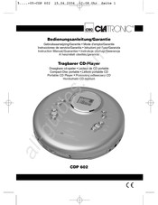 Clatronic CDP 602 Gebruiksaanwijzing