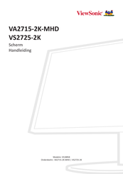 ViewSonic VS2725-2K Handleiding