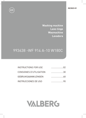 VALBERG WF 914 A-10 W180C Gebruiksaanwijzingen