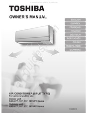 Toshiba RAS-167SAV Series Gebruikershandleiding