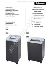 Fellowes 2326C Gebruiksaanwijzing