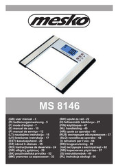 Mesko MS 8146 Handleiding