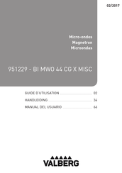 VALBERG BI MWO 44 CG X MISC Handleiding