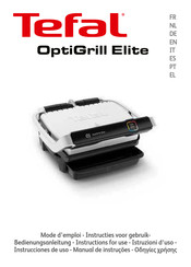 TEFAL OptiGrill Elite GC750 Instructies Voor Gebruik