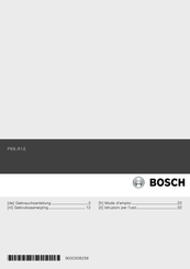 Bosch PIE6 R1 E Series Gebruiksaanwijzing