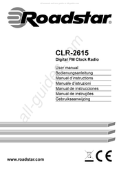 Roadstar CLR-2615 Gebruiksaanwijzing