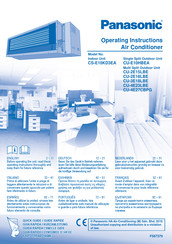 Panasonic CU-3E18LBE Handleiding