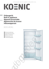 Koenic KCI21 Series Gebruiksaanwijzing