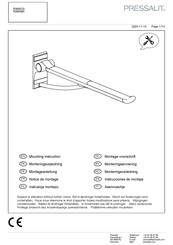 Pressalit R360070 Montagevoorschrift