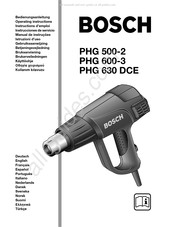 Bosch PHG 630 DCE Gebruiksaanwijzing