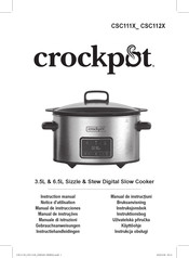 crockpot CSC111X Instructiehandleiding