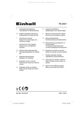 EINHELL TS 230/1 Originele Handleiding
