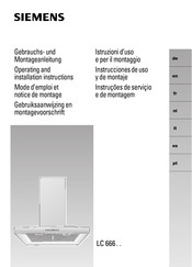 Siemens LC 666 Series Gebruiksaanwijzing