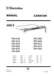 Electrolux AES II RM 5405 Gebruikers- En Installatiehandleiding