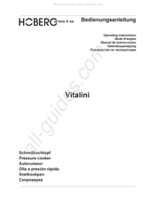 Hoberg Vitalini Gebruiksaanwijzing
