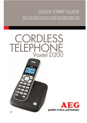 AEG Voxtel D200 Handleiding