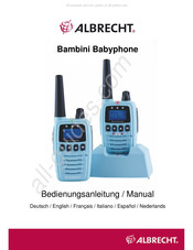 Albrecht Bambini Babyphone Handleiding