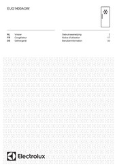 Electrolux EUG1400AOW Gebruiksaanwijzing