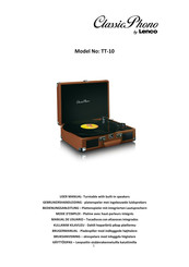 LENCO Classic Phono TT-10 Gebruikershandleiding