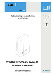 CAME BXV10AGF Installatiehandleiding