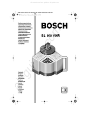 Bosch BL 100 VHR Gebruiksaanwijzing