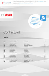 Bosch TFB440 Series Gebruiksaanwijzing