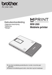 Brother MPrint MW-260 Gebruikershandleiding