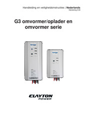Clayton Power G3 Series Handleiding En Veiligheidsvoorschriften